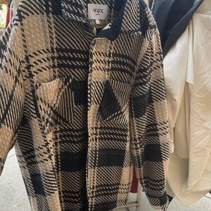 Wax Men's Plaid Jacket - Black and Tan